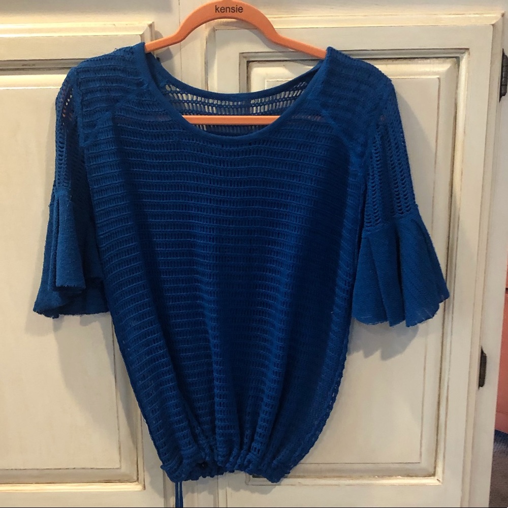 Free People knit drawstring tee